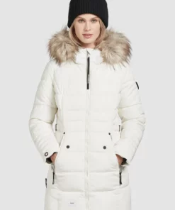 Khujo AMARAY2 - Abrigo De Invierno - Naturweiß, Mujer