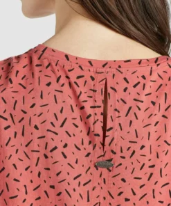 Khujo TALAJA - Camiseta Estampada - Rosa-schwarz Gemustert, Mujer -Tienda de ventas KHUJO 530b8b5d91544f318938e162a7244ecf