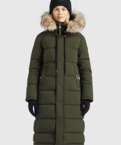 Khujo LISSANDRA - Abrigo De Invierno - Dunkeloliv, Mujer