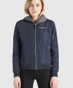 Khujo LARIFA - Chaquetas Bomber - Dunkelblau, Mujer