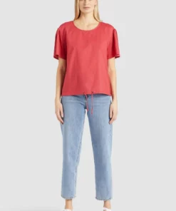 Khujo ALONNA - Camiseta Estampada - Red, Mujer