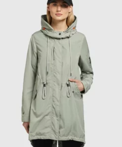 Khujo DAYES - Parka - Blassgrün, Mujer