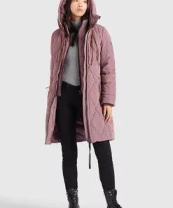 Khujo ELESSA - Abrigo De Invierno - Beige-rosa, Mujer -Tienda de ventas KHUJO 5644efe568554532aac7e65673b08fff