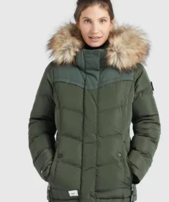 Khujo WINSEN6 - Chaqueta De Invierno - Dunkeloliv, Mujer