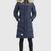 Khujo LUBECK LONG4 - Abrigo De Invierno - Blau, Mujer