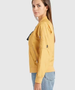 Khujo KALIA - Chaquetas Bomber - Beige/yellow, Mujer 10 Khujo KALIA - Chaquetas Bomber - Beige/yellow, Mujer -Tienda de ventas KHUJO 5bc6563546ec450e98627ca11eb014fa