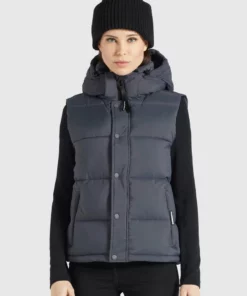 Khujo MARGARIDA MATT - Chaleco - Grau, Mujer