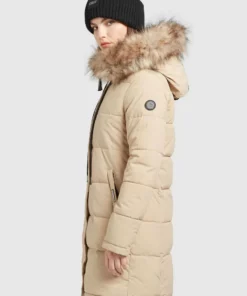 Khujo MANTEL JARVANA - Abrigo De Invierno - Beige, Mujer -Tienda de ventas KHUJO 5d0b0c03f378404da5f01e649afc2abf