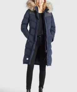 Khujo LUBECK LONG4 - Abrigo De Invierno - Blau, Mujer -Tienda de ventas KHUJO 5d5ab81c39e549b4b46d4cf3892f52ff