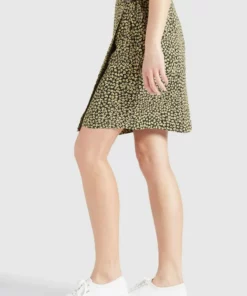 Khujo ARMATA - Falda Cruzada - Schwarz/gelb, Mujer -Tienda de ventas KHUJO 5d7d5ab3db1a41e5b77824f8757d88dc