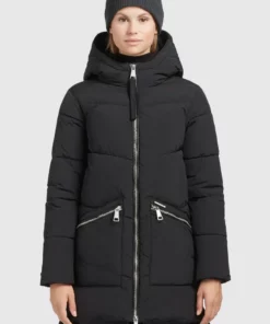 Khujo BINE - Abrigo De Invierno - Schwarz, Mujer