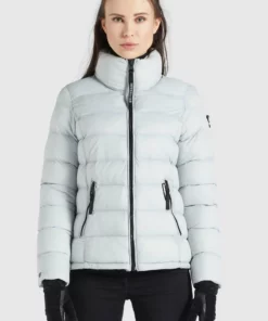 Khujo BACHA SHINE - Chaqueta De Invierno - Hellgrau, Mujer