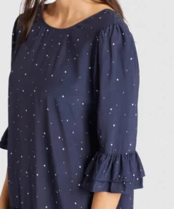 Khujo FREMA - Vestido Informal - Dark Blue, Mujer -Tienda de ventas KHUJO 62d7d002c81f446daf526b76653c24ec