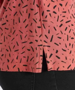 Khujo TALAJA - Camiseta Estampada - Rosa-schwarz Gemustert, Mujer -Tienda de ventas KHUJO 63b727380fae4e6193223bed158fd6e0