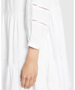 Khujo CREPES - Vestido Informal - Weiß, Mujer -Tienda de ventas KHUJO 65e6e3ff56f143f583624937cd73f4ed