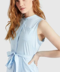 Khujo THERES - Vestido Camisero - Hellblau, Mujer -Tienda de ventas KHUJO 6751f4395ca14156bfee71e019b2bb5d