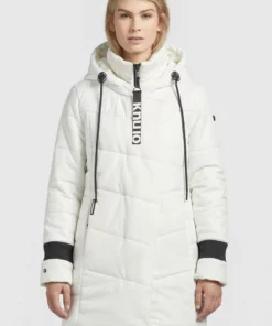 Khujo ELVA STRUCTURED - Abrigo De Invierno - Naturweiß, Mujer