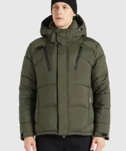 Khujo BUNKER - Chaqueta De Invierno - Oliv, Hombre