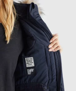 Khujo LUBECK LONG4 - Abrigo De Invierno - Blau, Mujer -Tienda de ventas KHUJO 690a68506e424338b7506f40c4b1107c