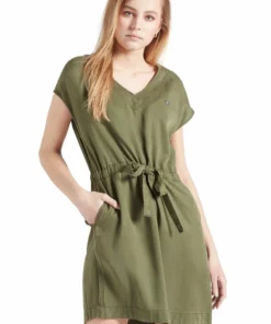Khujo ANNELI - Vestido Vaquero - Khaki Gewaschen, Mujer -Tienda de ventas KHUJO 6979b1375a7e404ea7a28c02550622d4