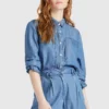Khujo ESAIA - Camisa - Denim Blue, Mujer