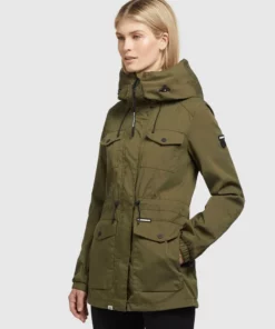 Khujo ELST - Parka - Dunkeloliv, Mujer -Tienda de ventas KHUJO 6d08249ffda14983ad5d7deea44baab3