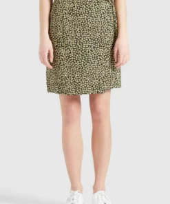 Khujo ARMATA - Falda Cruzada - Schwarz/gelb, Mujer