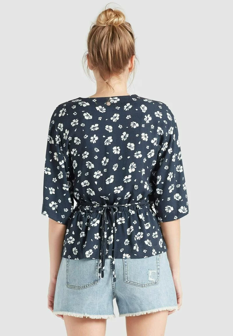 Khujo RINALDA - Blusa - Blau Weiß Geblümt, Mujer 3 Khujo RINALDA - Blusa - Blau Weiß Geblümt, Mujer - Imagen 3