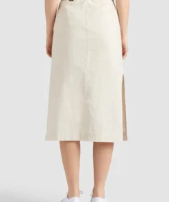 Khujo VARSHA - Falda Acampanada - Beige, Mujer -Tienda de ventas KHUJO 700b6ed459a14b23bfdfa0b60fd496cf