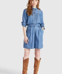 Khujo ESAIA - Camisa - Denim Blue, Mujer 13 Khujo ESAIA - Camisa - Denim Blue, Mujer -Tienda de ventas KHUJO 71999ae25b0f4cc0ad2fe605c6b4c0c2