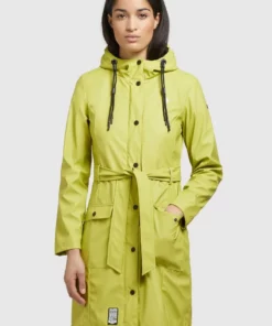 Khujo GLENNA - Impermeable - Giftgrün, Mujer