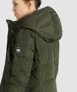 Khujo ELESSA2 - Abrigo De Invierno - Dunkeloliv, Mujer -Tienda de ventas KHUJO 736129f4b75e47a1af1fcf30fe3e3e63