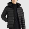 Khujo TUDOR - Chaqueta De Invierno - Schwarz Tarnfleck Polyester, Hombre