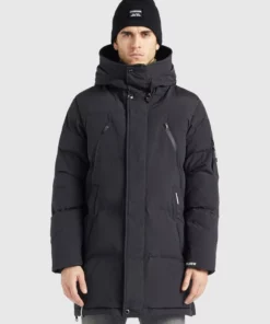 Khujo ZYLAN - Abrigo De Invierno - Schwarz, Hombre