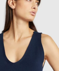 Khujo MACY - Top - Dark Blue, Mujer -Tienda de ventas KHUJO 74fd353a028a4a18b45025fd340ff5a2