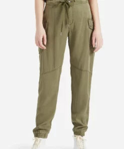 Khujo JOSLIN - Pantalones Cargo - Khaki Gewaschen, Mujer -Tienda de ventas KHUJO 764d89b875004dd1a8b93301d986e11d