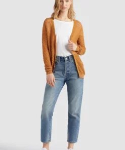 Khujo ASYA - Chaqueta De Punto - Ochra Gold, Mujer -Tienda de ventas KHUJO 775d5cf82e6d4d669bec639de3c205db