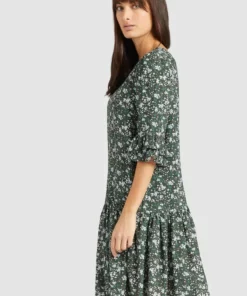 Khujo FREMA - Vestido Informal - Green, Mujer -Tienda de ventas KHUJO 7776454564c7453b892643294b20091d