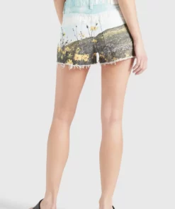 Khujo ANOUK - Shorts Vaqueros - Blau Weiß Gemustert, Mujer -Tienda de ventas KHUJO 77f8045b2efc41baa3c20de6aa4954a8