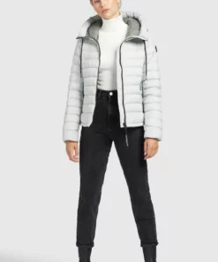 Khujo LOVINA2 SHINE - Chaqueta Fina - Hellgrau, Mujer -Tienda de ventas KHUJO 79e245f2dae941d1a7fb94f6e8d8635d