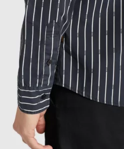 Khujo WAITE - Camisa - Schwarz Gestreift, Hombre -Tienda de ventas KHUJO 7a4fab91dcb947c0a18ef336557174f5