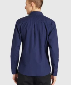 Khujo WAITE - Camisa - Dunkelblau, Hombre -Tienda de ventas KHUJO 7ac60041dda64a48870c19fe8ceb9a73