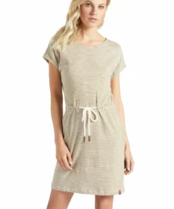 Khujo ANNEMARIE - Vestido Ligero - Weiß-ocker Gestreift, Mujer -Tienda de ventas KHUJO 7b16360a5afd4d3e9f30beb04a22e4ac