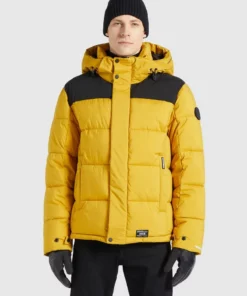 Khujo HELSINKI - Chaqueta De Invierno - Gelb, Hombre