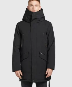 Khujo DANCER - Abrigo De Invierno - Schwarz, Hombre