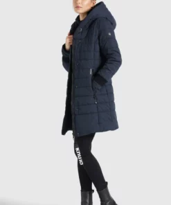 Khujo CONSTANZE PEACHED - Abrigo De Invierno - Dunkelblau, Mujer -Tienda de ventas KHUJO 7c8d5ee099c1483c8be344051a96bf1a