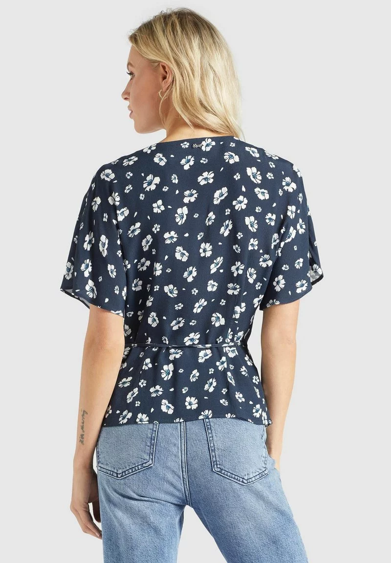 Khujo GIOVANNA - Blusa - Blau-weiß Geblümt, Mujer 3 Khujo GIOVANNA - Blusa - Blau-weiß Geblümt, Mujer - Imagen 3