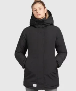 Khujo KANDA - Abrigo De Invierno - Schwarz, Mujer