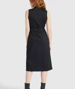 Khujo THERES - Vestido Camisero - Schwarz, Mujer -Tienda de ventas KHUJO 80dab325fba14c14a4c8418e1979986a