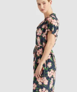 Khujo ELIZAVETA - Vestido Camisero - Xb8 Rose Hawaiian Floral Aop, Mujer -Tienda de ventas KHUJO 82ee8ee3d65148e7a17edb69e494428a